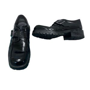 Aldo Black Patent Leather Slip Ons Size 43